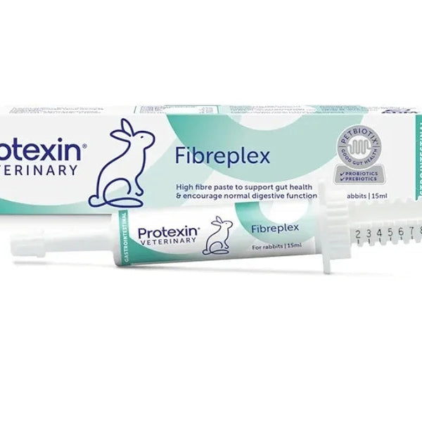 Protexin Veterinary Fibreplex for Rabbits, Syringe – A Probiotic and Prebiotic Paste to Encourage Normal Digestive Function. Carrot Flavour Orange
