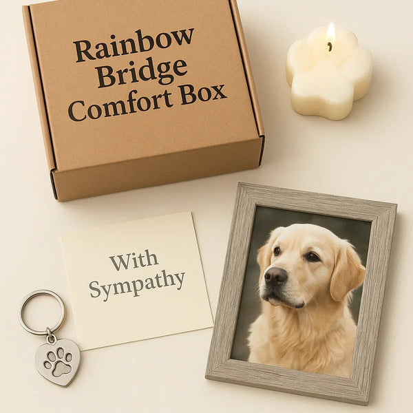 Rainbow Bridge Comfort Box - (With Sympathy Pet Loss)