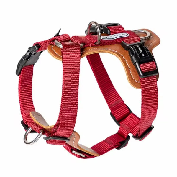 MySudui No Pull Leather Dog Harness