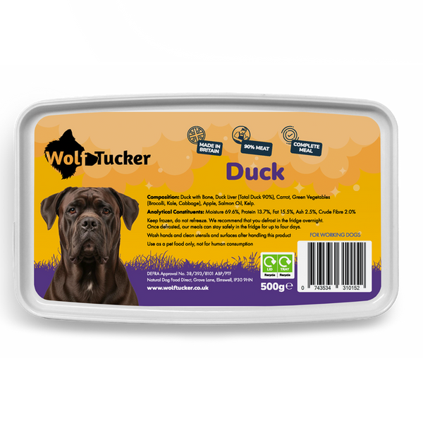 Wolf Tucker Working Dog Duck Meal 1kg