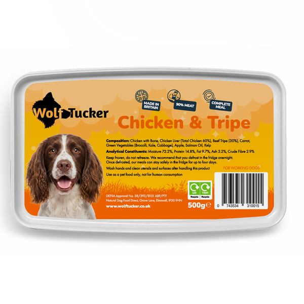 Wolf Tucker Working Dog Chicken & Tripe Meal 1kg
