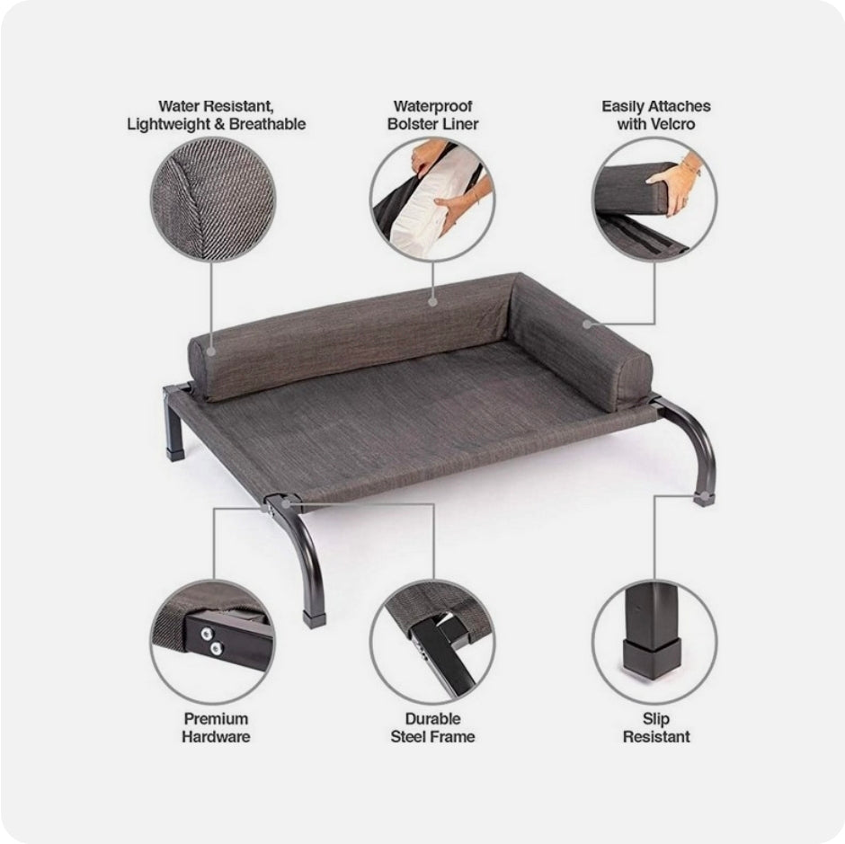 PetFusion Elevated Outdoor Dog Bed CLEARANCE