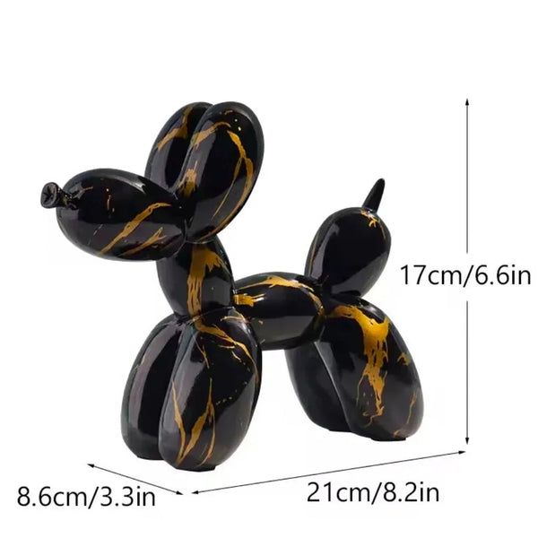Graffiti Balloon Dog Resin Statue
