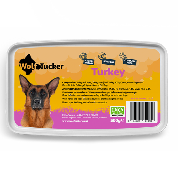 Wolf Tucker Working Dog Turkey Meal 1kg