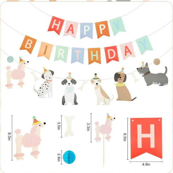 Dog Birthday Party Decoration Set - 27 Peice