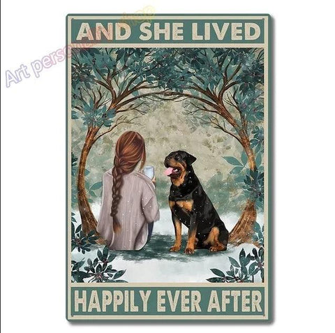 Rottweiler Tin Sign