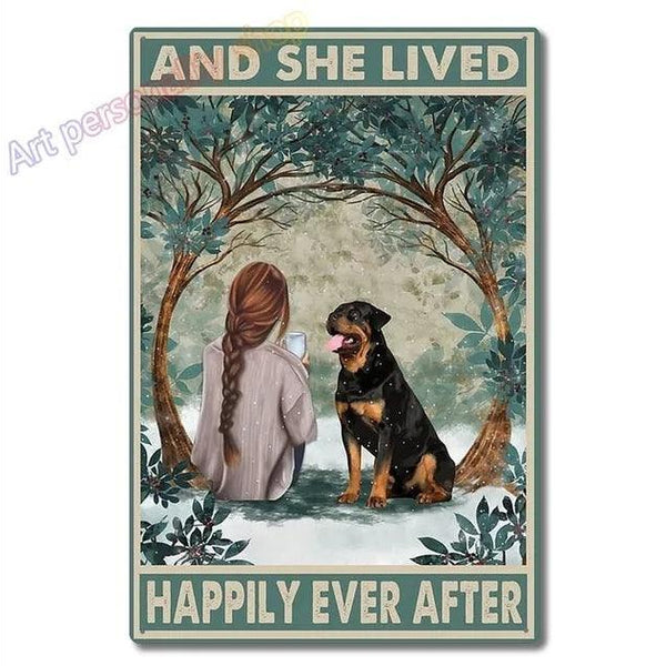 Rottweiler Tin Sign