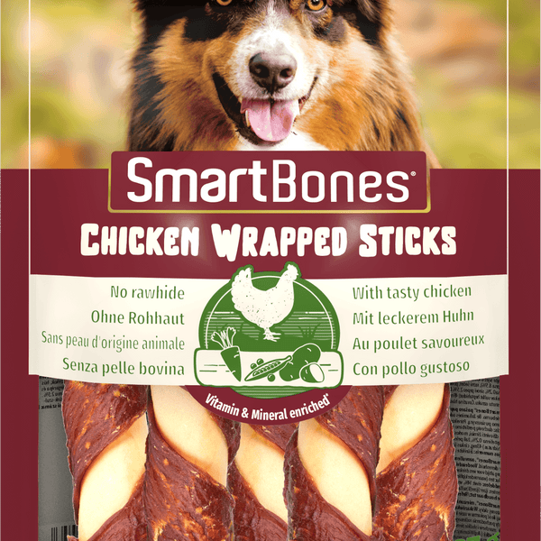 SmartBones Chick Wrap Stick Med 5pc x 10