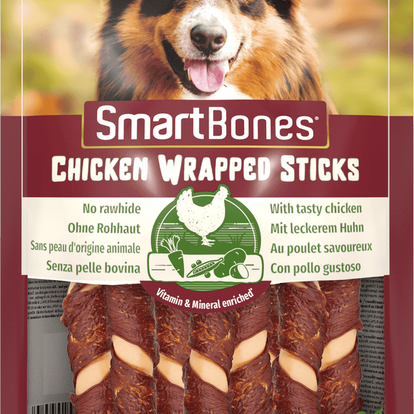 SmartBones Chick Wrap Sticks Sml 9pc x 8