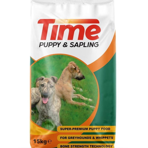 Time Greyhound Puppy & Sapling