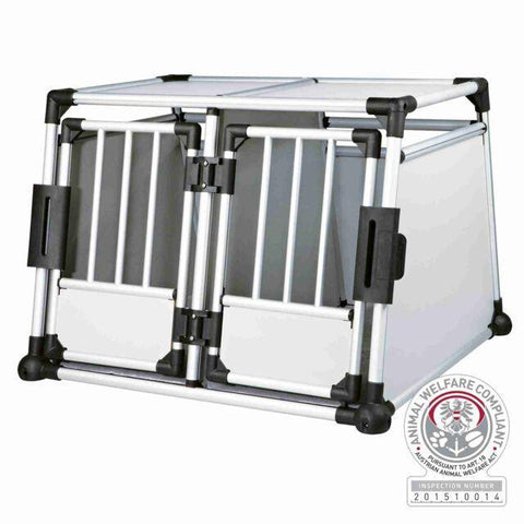 Trixie Transport Box Double, Aluminium