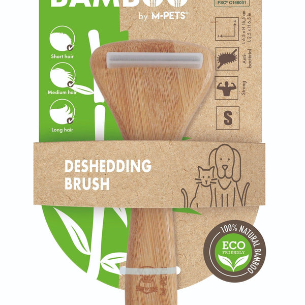 M-PETS Bamboo De-Shedding Brush