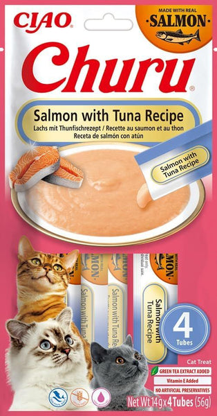 Churu Salmon Churu 4 Pack Salmon with Tuna Recipe
