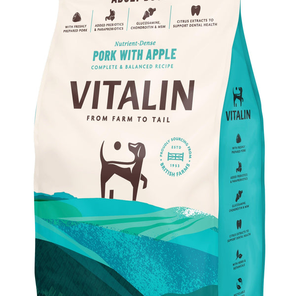 Vitalin Adult Pork Apple 8kg