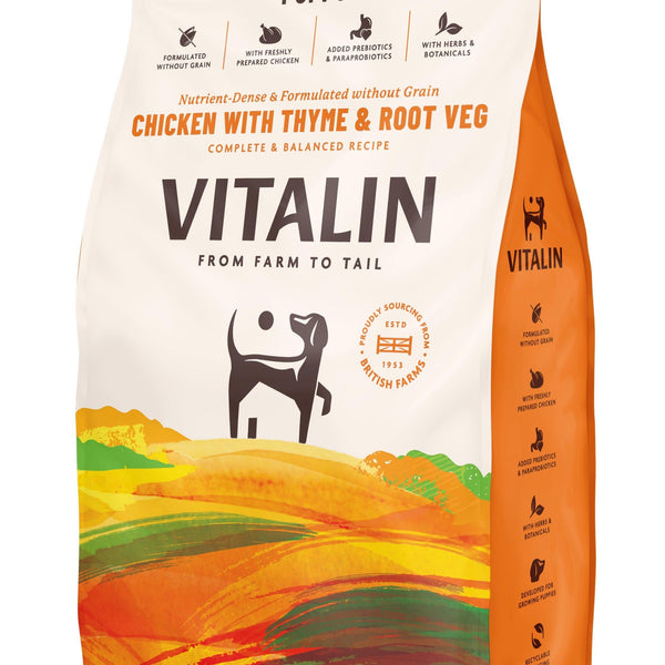 Vitalin Puppy Chicken Thyme Veg 8kg