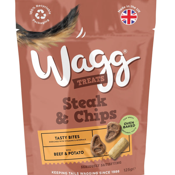 Wagg Steak & Chips Tasty Bites 125g