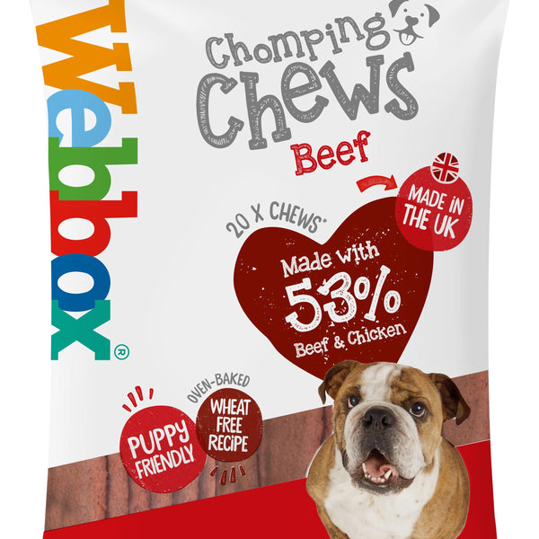 Webbox Chomping Chews Beef 200g