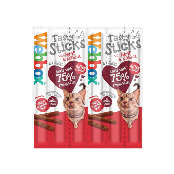 Webbox Tasty Stick Cat Beef&Rabbit 12x6