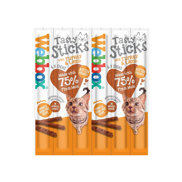 Webbox Tasty Stick Cat Turkey&Lamb 12x6