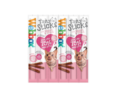 Webbox Tasty Sticks Cat Salmon & Trout 12 x 6