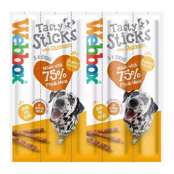 Webbox Tasty Sticks Chicken Large 5 Sticks