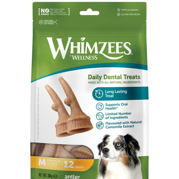 Whimzees Antler Medium 12pk