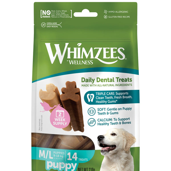 Whimzees Puppy M/L 14 Sticks