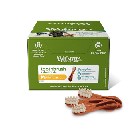 Whimzees Toothbrush Med 110mm x 75