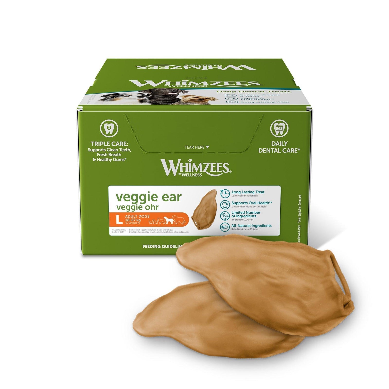 Whimzees Veggie Ear Large x 18