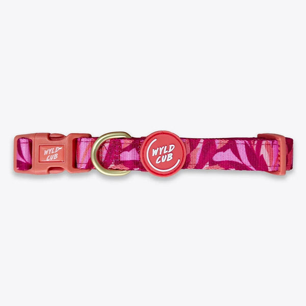 Wyld Cub - Adjustable Dog Collar: Kew Honeysuckle