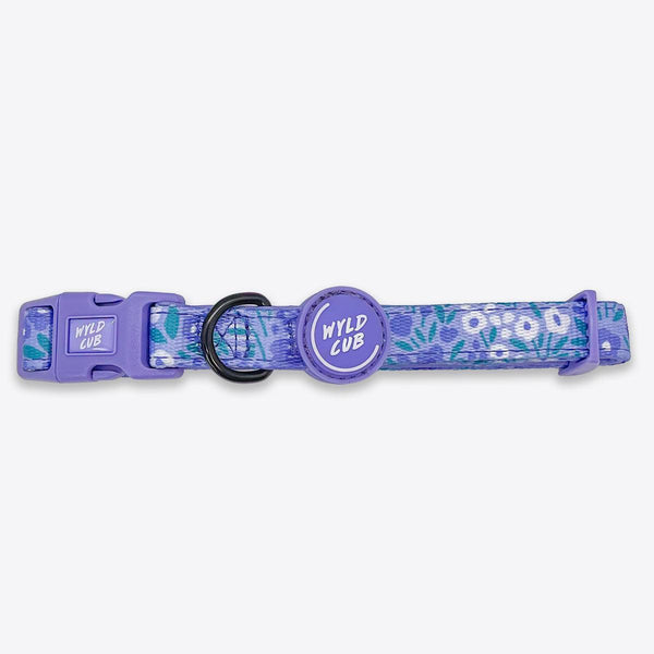 Wyld Cub - Adjustable Dog Collar: Notting Hill Wisteria