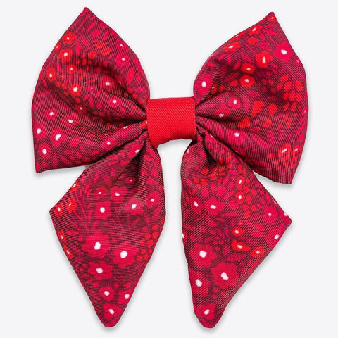 Wyld Cub - Dog Sailor Bow Tie: Notting Hill Mulberry