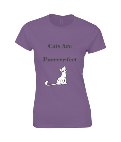 Womens Cats Are Purrrr-fect T-Shirt