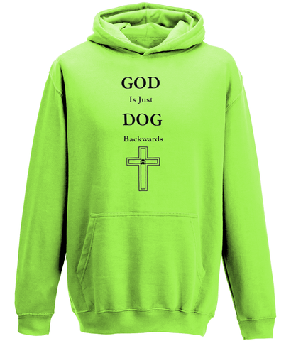 Men's God Is Just Dog Backwards Hoodie
