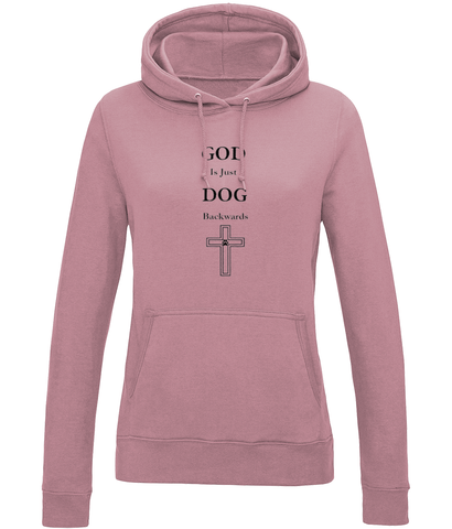 Women's God Is Just Dog Backwards Hoodie