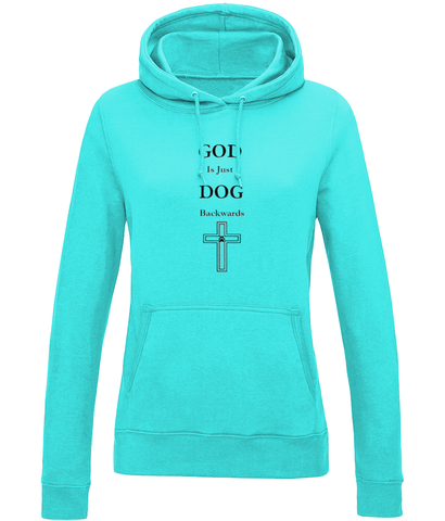 Women's God Is Just Dog Backwards Hoodie