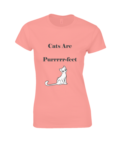 Womens Cats Are Purrrr-fect T-Shirt