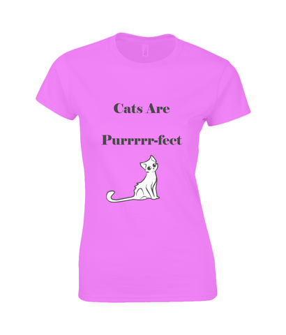 Womens Cats Are Purrrr-fect T-Shirt