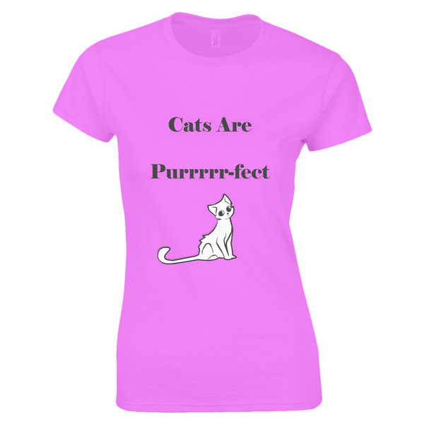 Womens Cats Are Purrrr-fect T-Shirt