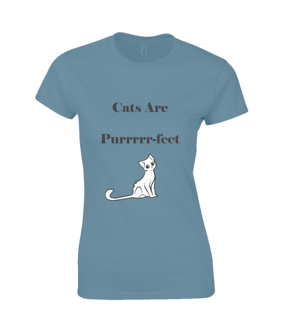 Womens Cats Are Purrrr-fect T-Shirt