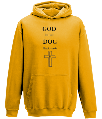 Men's God Is Just Dog Backwards Hoodie