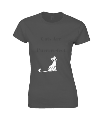 Womens Cats Are Purrrr-fect T-Shirt