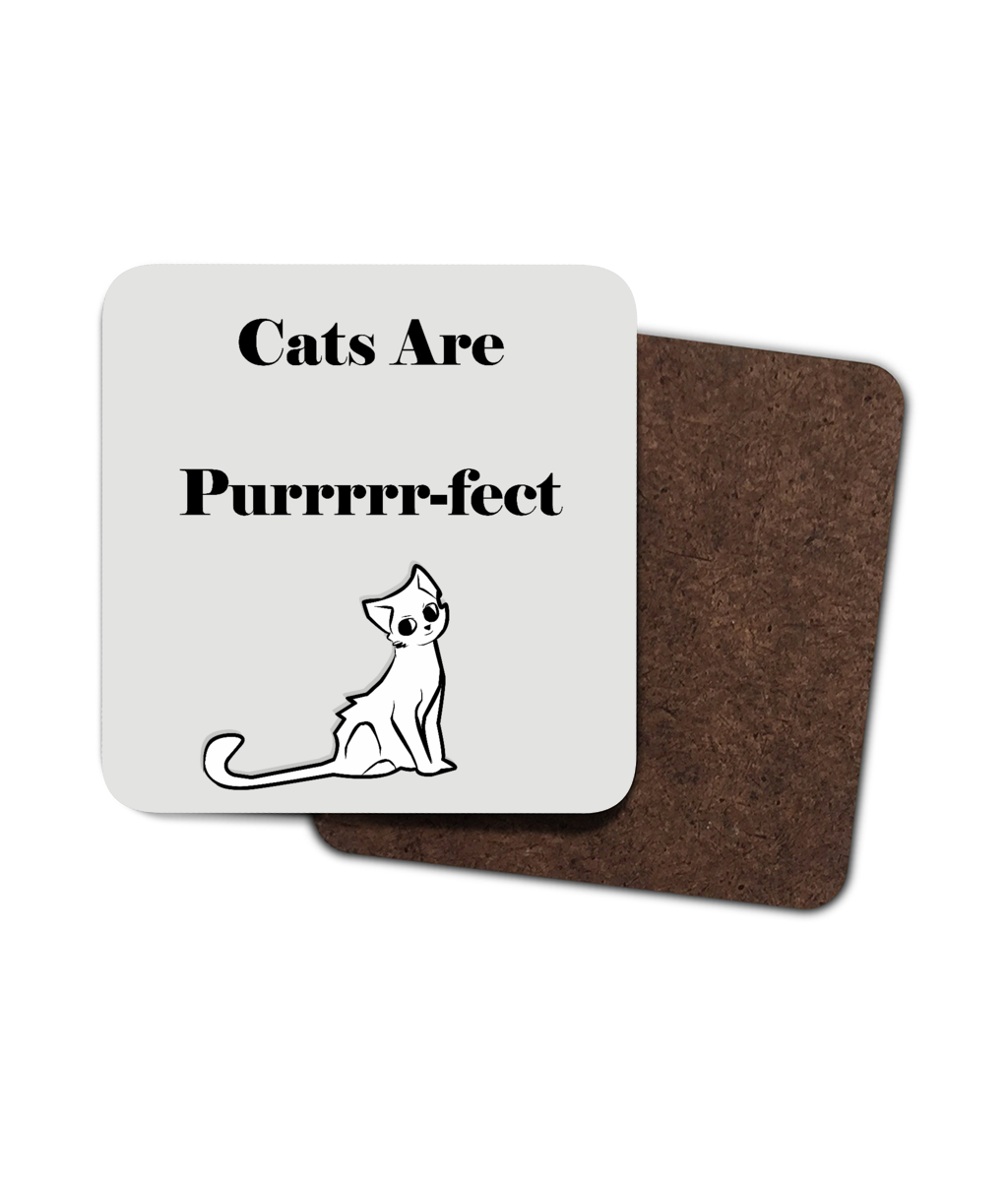 Pack Of 4 Cats Are Purrrr-fect Coasters