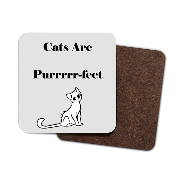 Pack Of 4 Cats Are Purrrr-fect Coasters