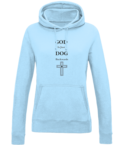 Women's God Is Just Dog Backwards Hoodie