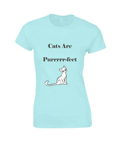 Womens Cats Are Purrrr-fect T-Shirt