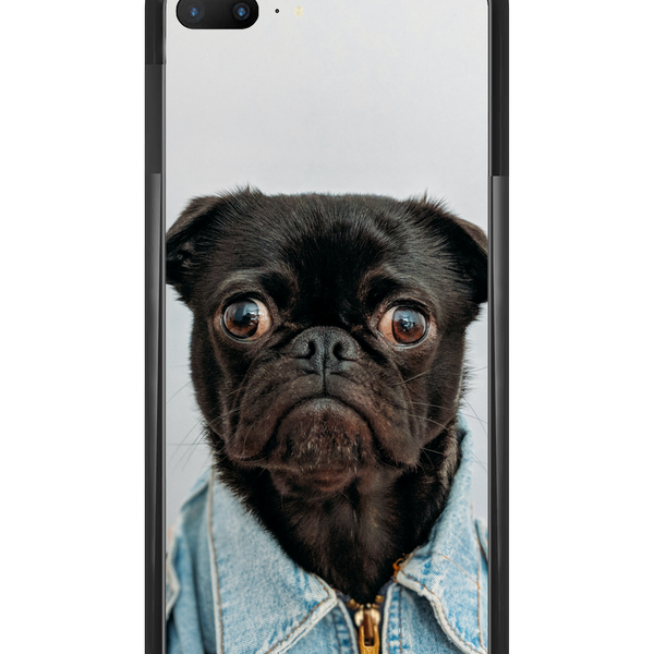 Dog Wearing Denim Jacket Phone Case