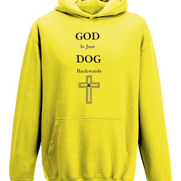 Men's God Is Just Dog Backwards Hoodie