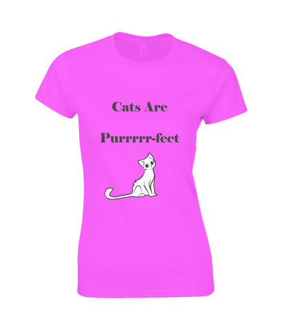 Womens Cats Are Purrrr-fect T-Shirt
