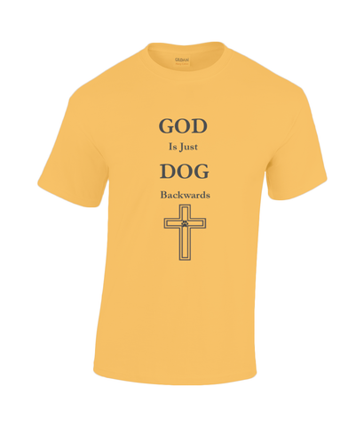 Men's God Is Just Dog Backwards T-Shirt